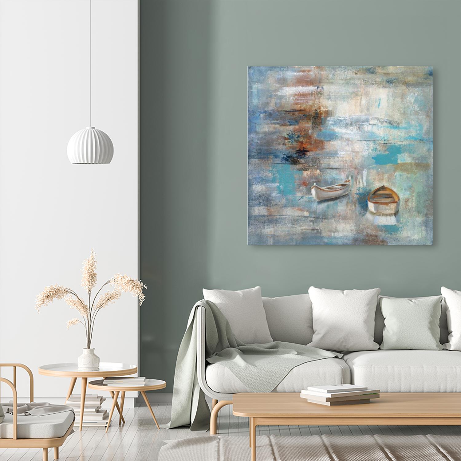 Calm sea by Silvia Vassileva on GIANT ART - brown sea scene
