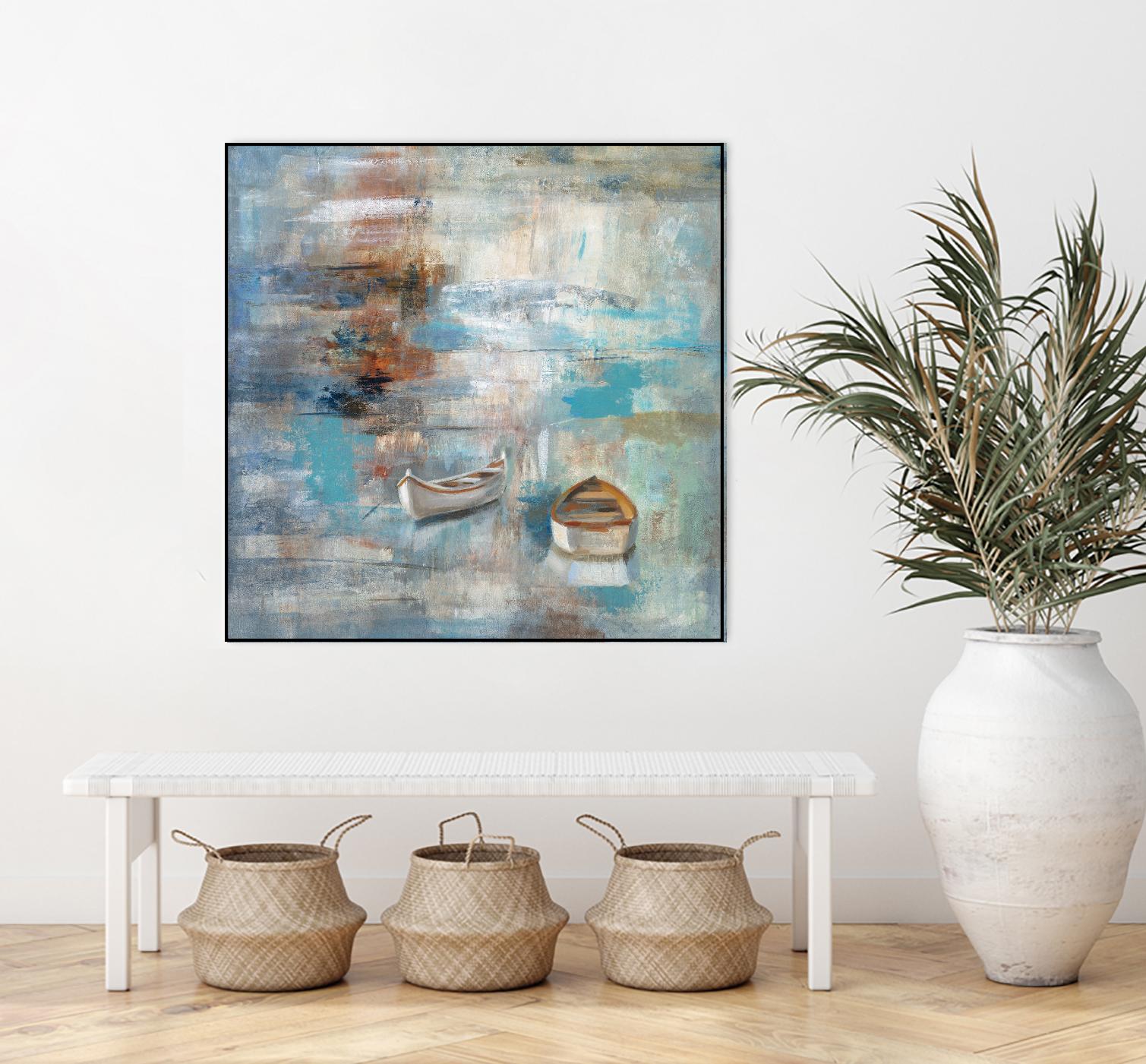 Calm sea by Silvia Vassileva on GIANT ART - brown sea scene