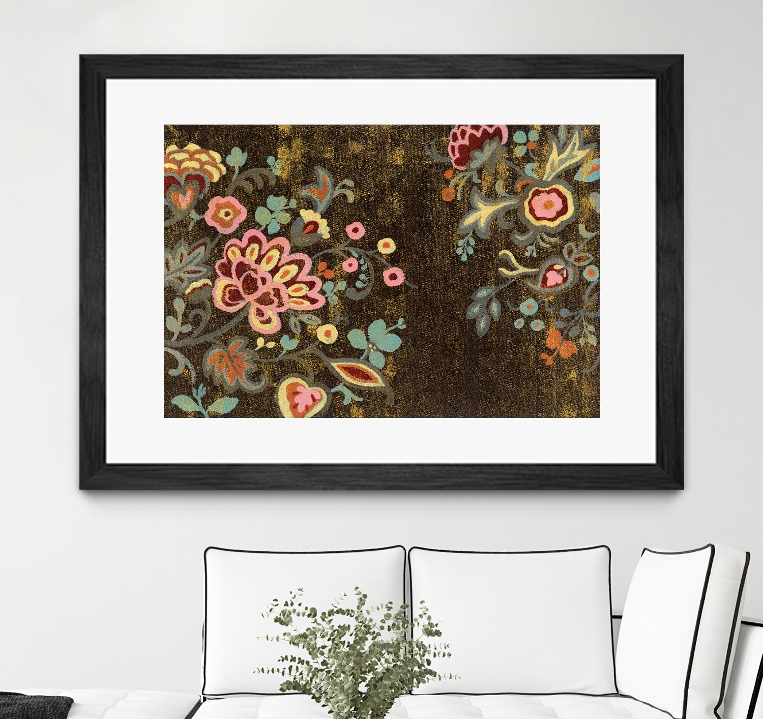 Decorative Paisley by Silvia Vassileva on GIANT ART - pink floral