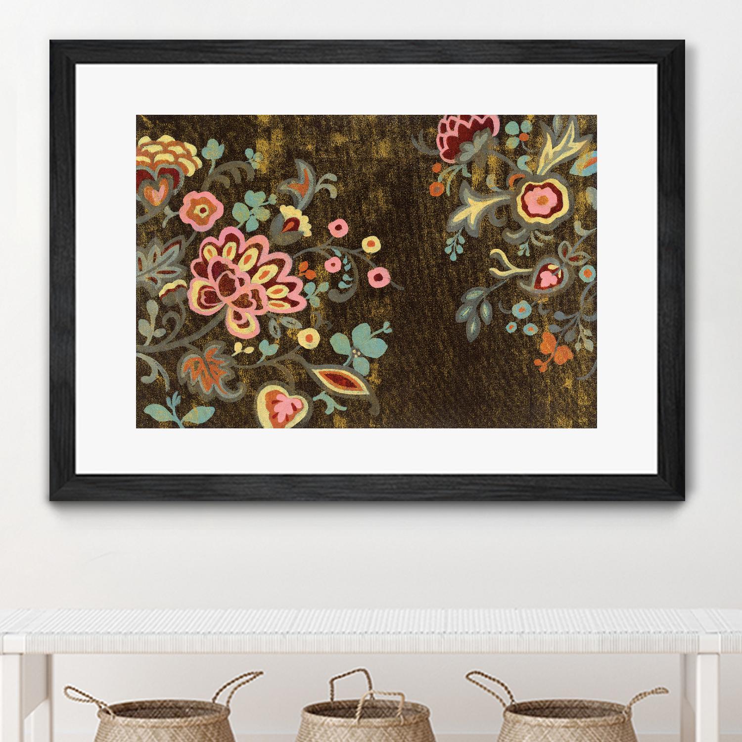 Decorative Paisley by Silvia Vassileva on GIANT ART - pink floral