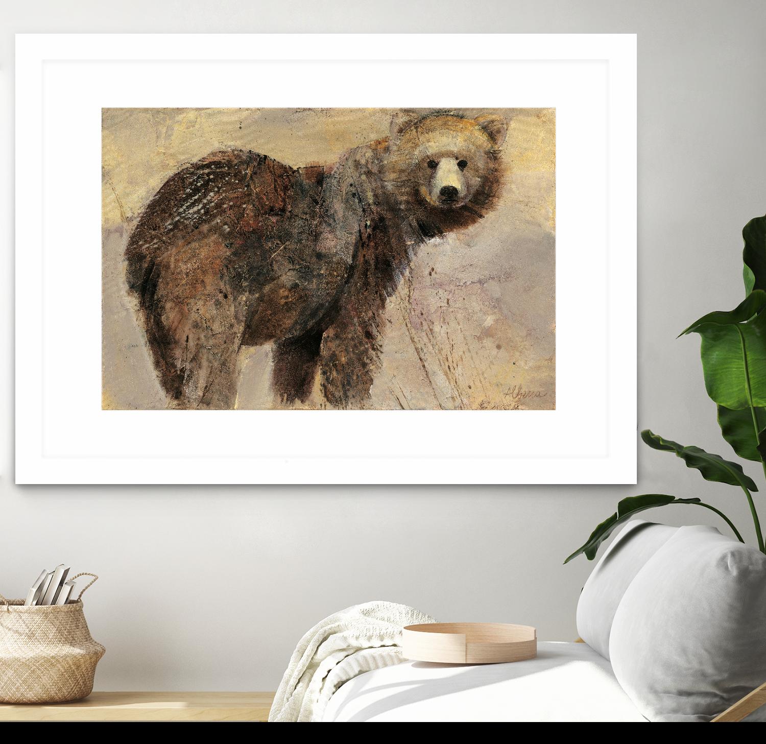 Backward Glance by Albena Hristova on GIANT ART - beige animals