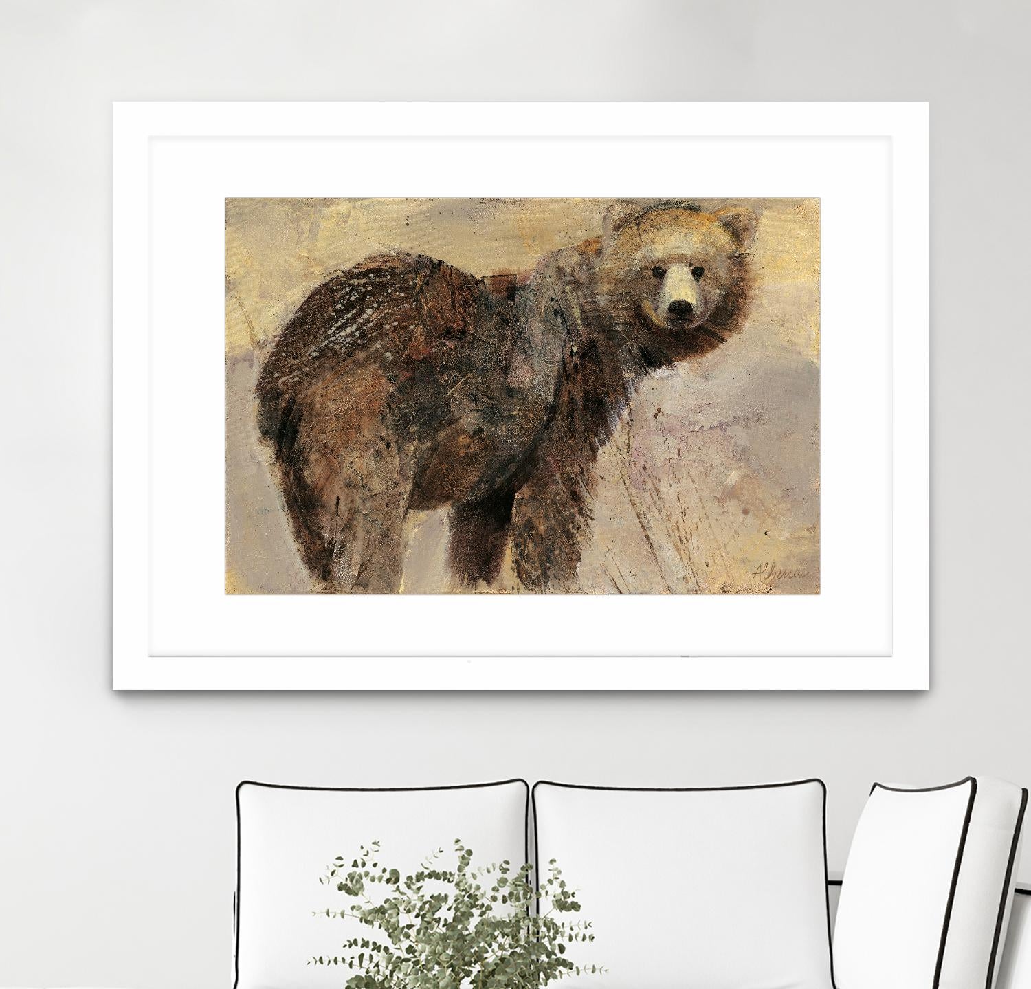 Backward Glance by Albena Hristova on GIANT ART - beige animals