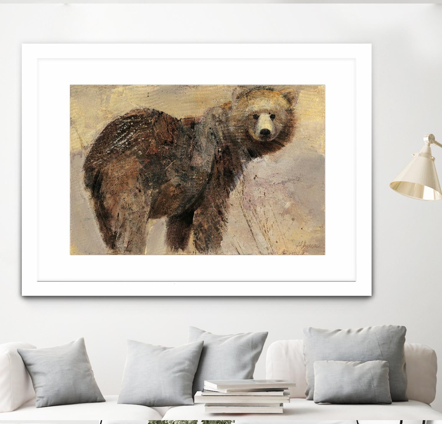 Backward Glance by Albena Hristova on GIANT ART - beige animals