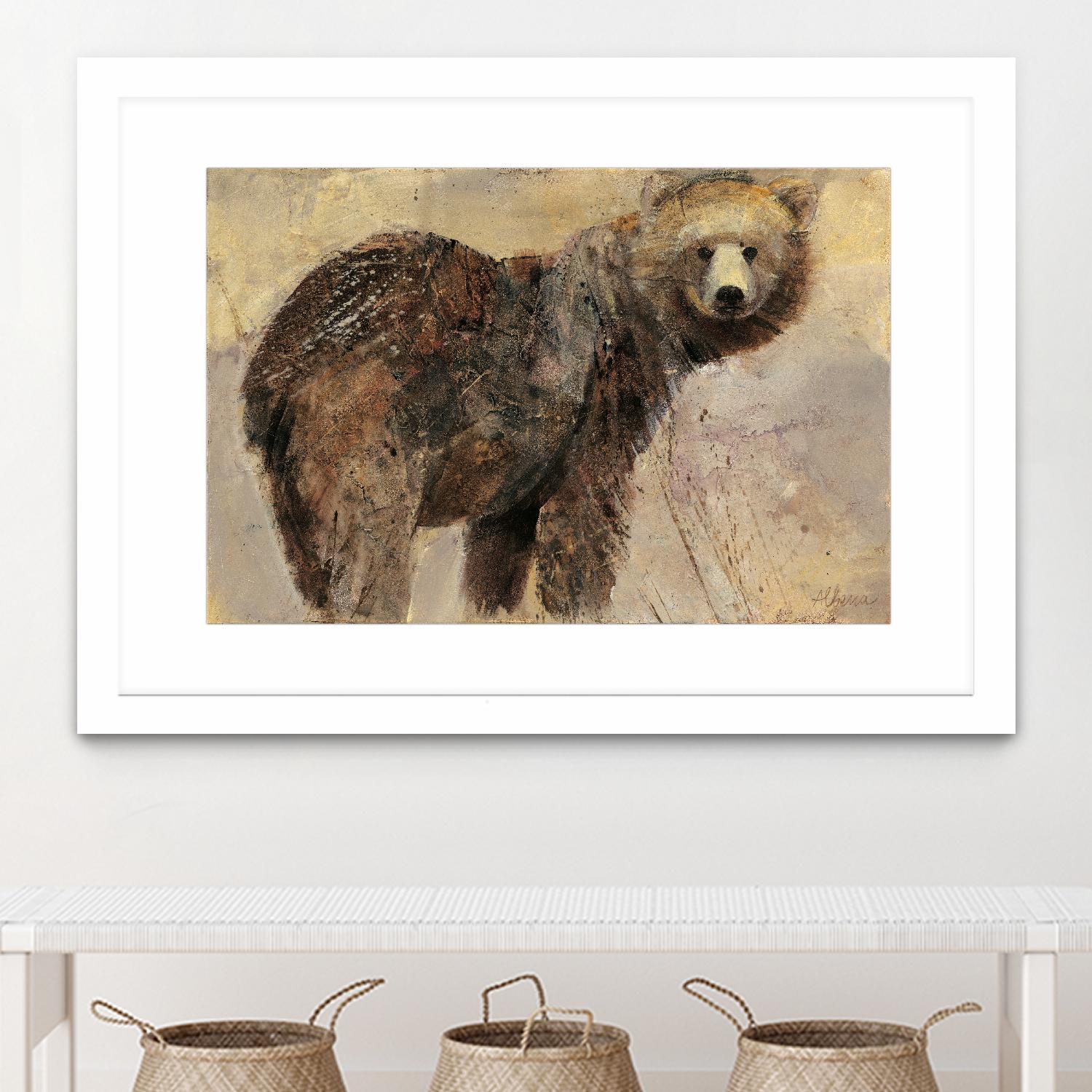 Backward Glance by Albena Hristova on GIANT ART - beige animals