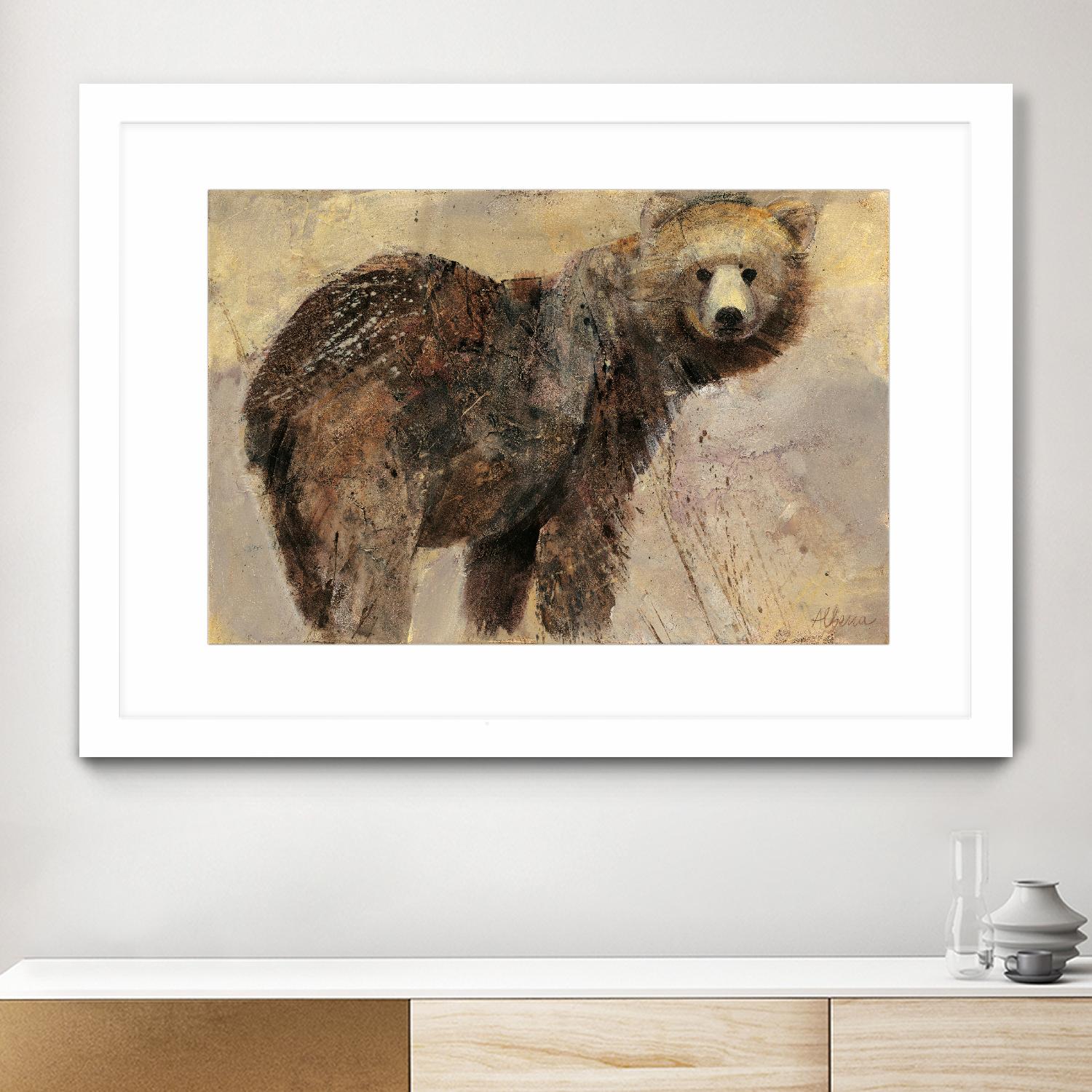 Backward Glance by Albena Hristova on GIANT ART - beige animals