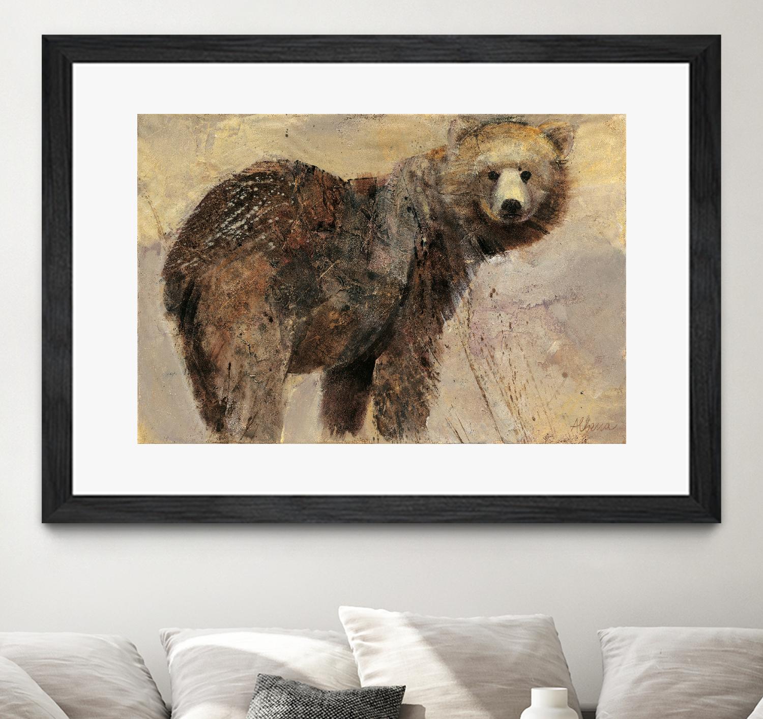 Backward Glance by Albena Hristova on GIANT ART - beige animals