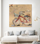 Pizza and Beer by Kellie Day on GIANT ART - beige leisure