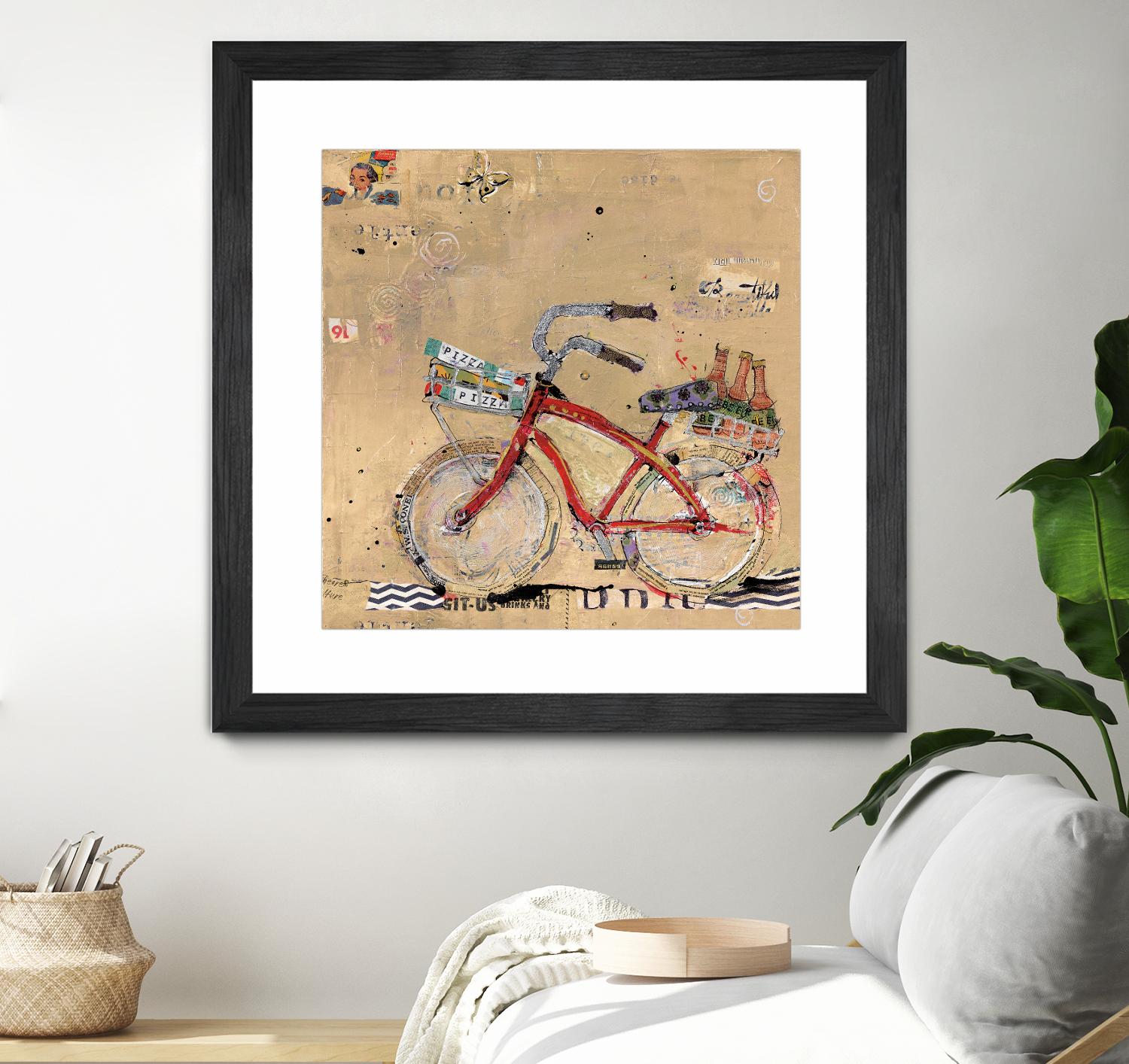 Pizza and Beer by Kellie Day on GIANT ART - beige leisure