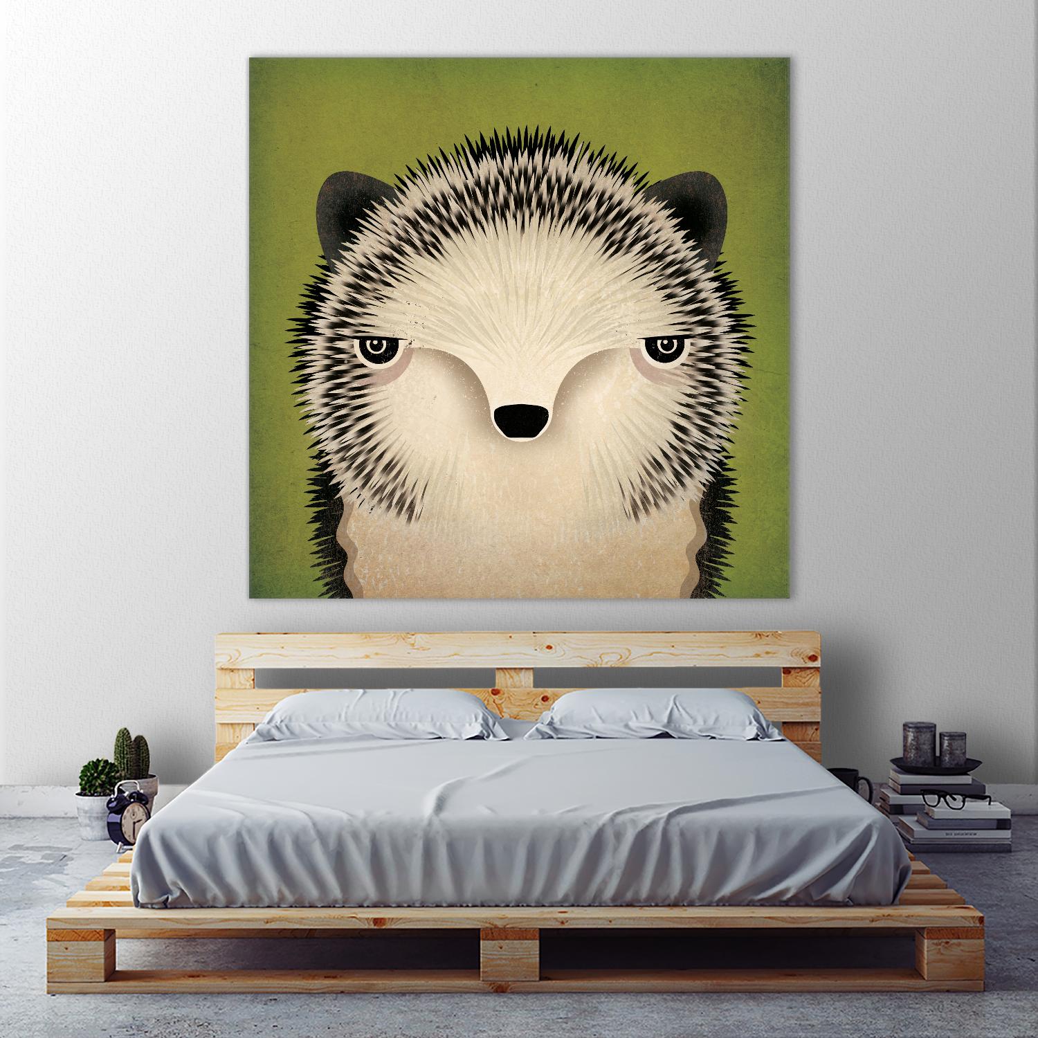 Baby Hedgehog by Ryan Fowler on GIANT ART - beige animals