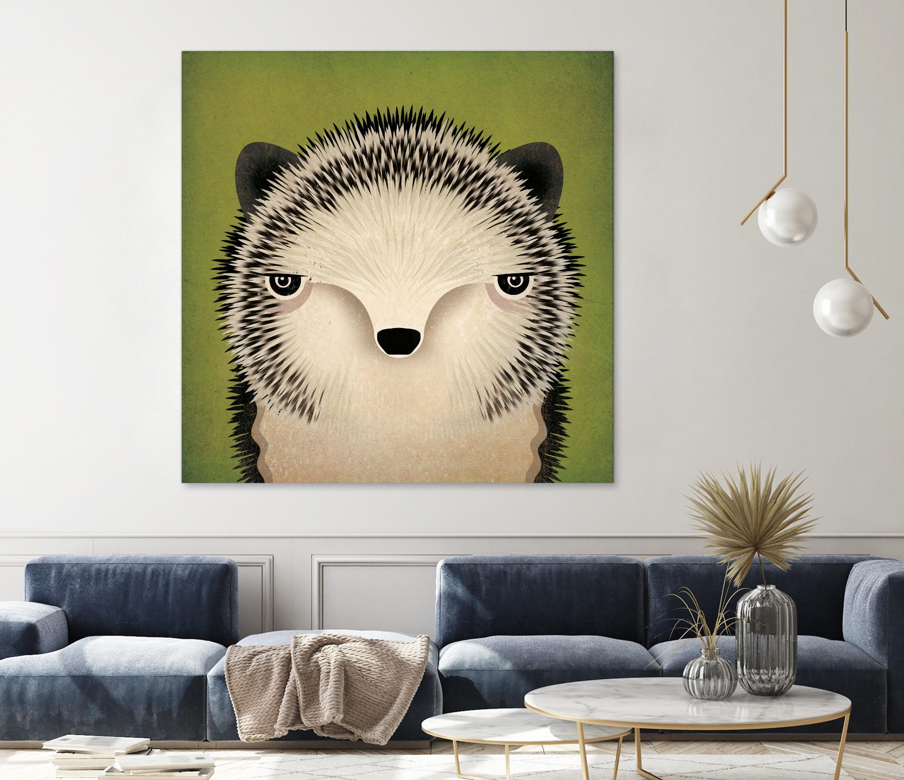 Baby Hedgehog by Ryan Fowler on GIANT ART - beige animals