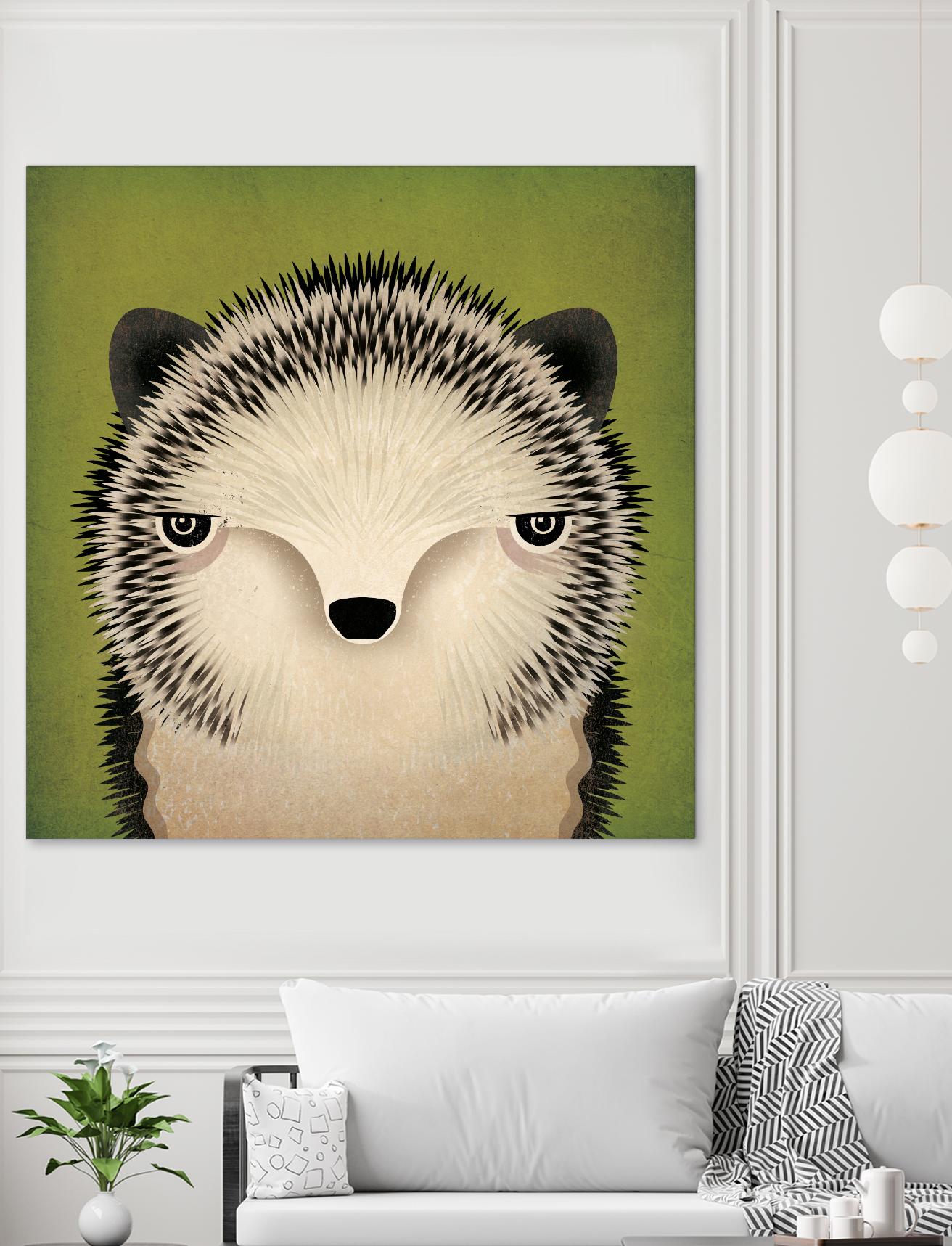 Baby Hedgehog by Ryan Fowler on GIANT ART - beige animals