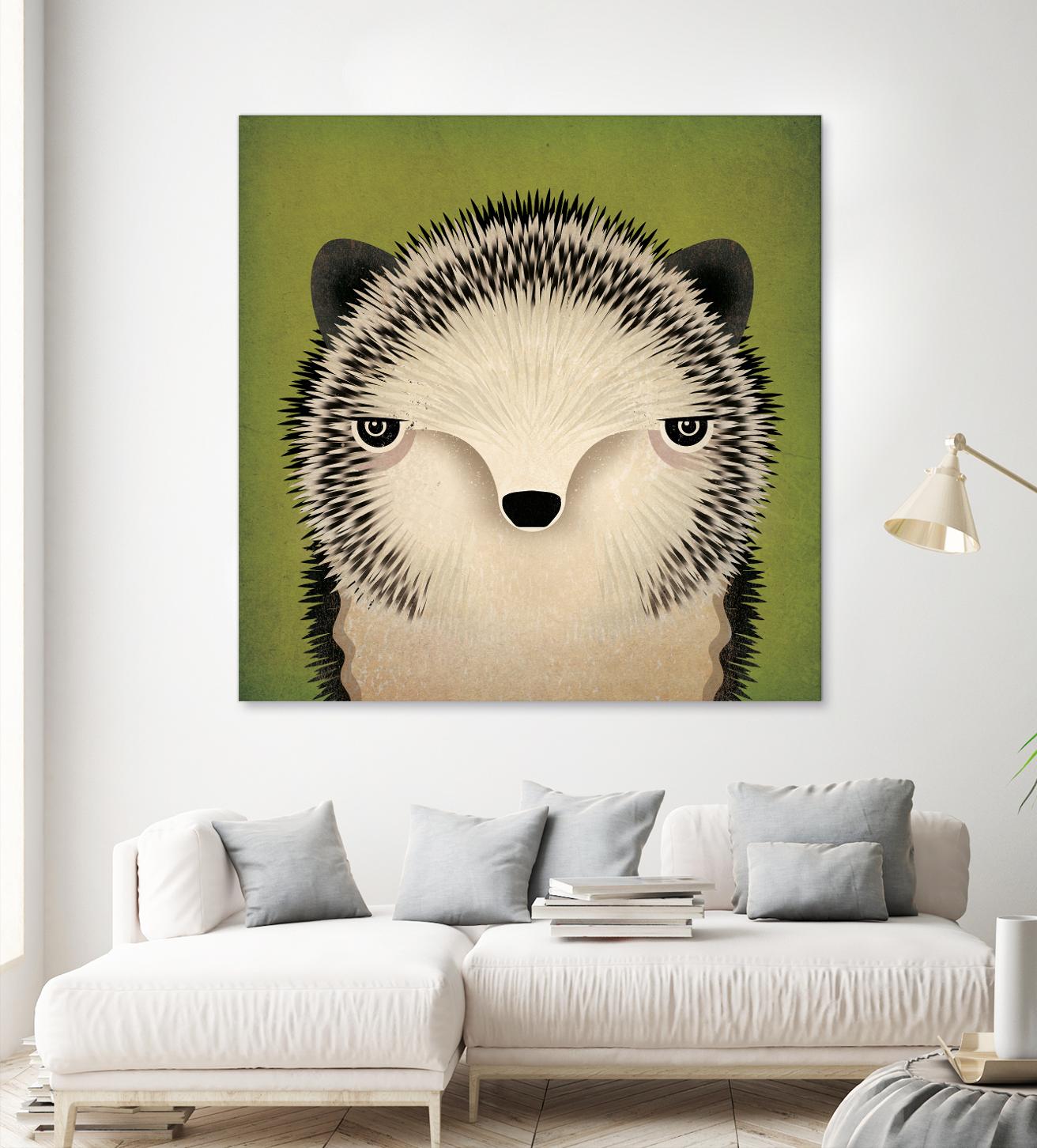 Baby Hedgehog by Ryan Fowler on GIANT ART - beige animals