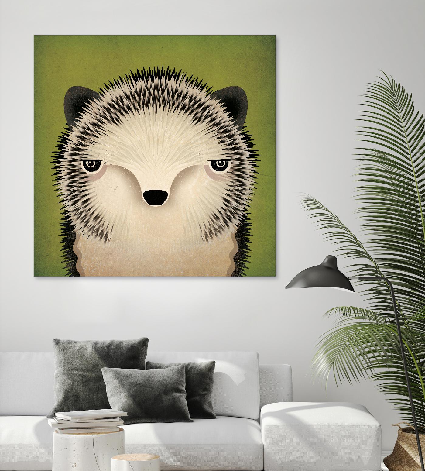 Baby Hedgehog by Ryan Fowler on GIANT ART - beige animals