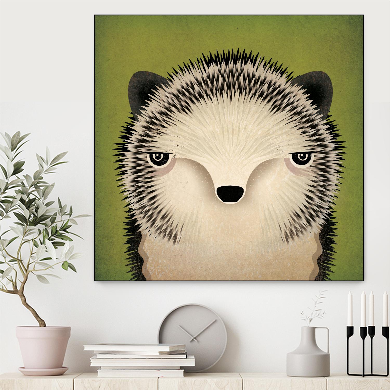 Baby Hedgehog by Ryan Fowler on GIANT ART - beige animals