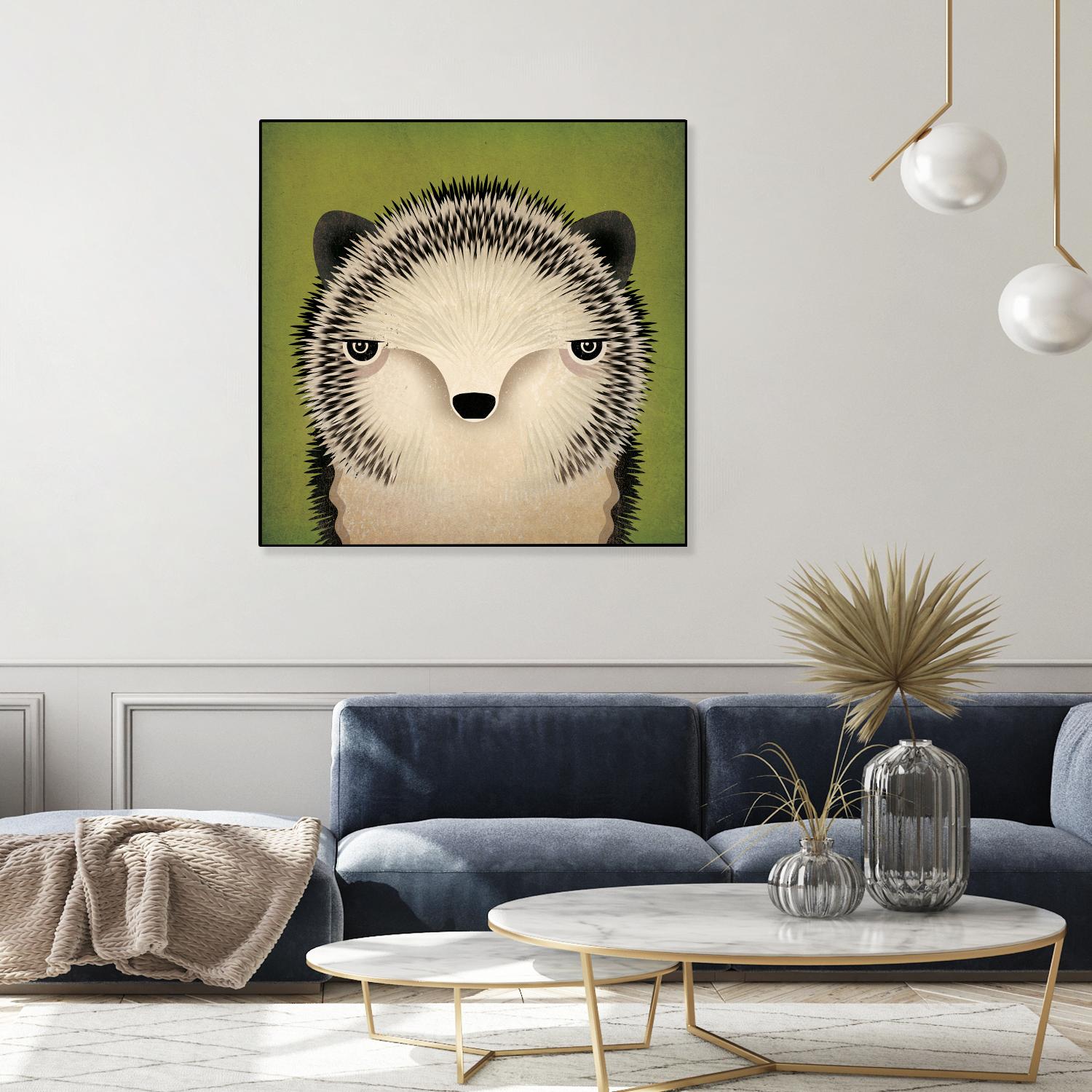 Baby Hedgehog by Ryan Fowler on GIANT ART - beige animals