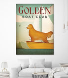Golden Sail by Ryan Fowler on GIANT ART - blue animals