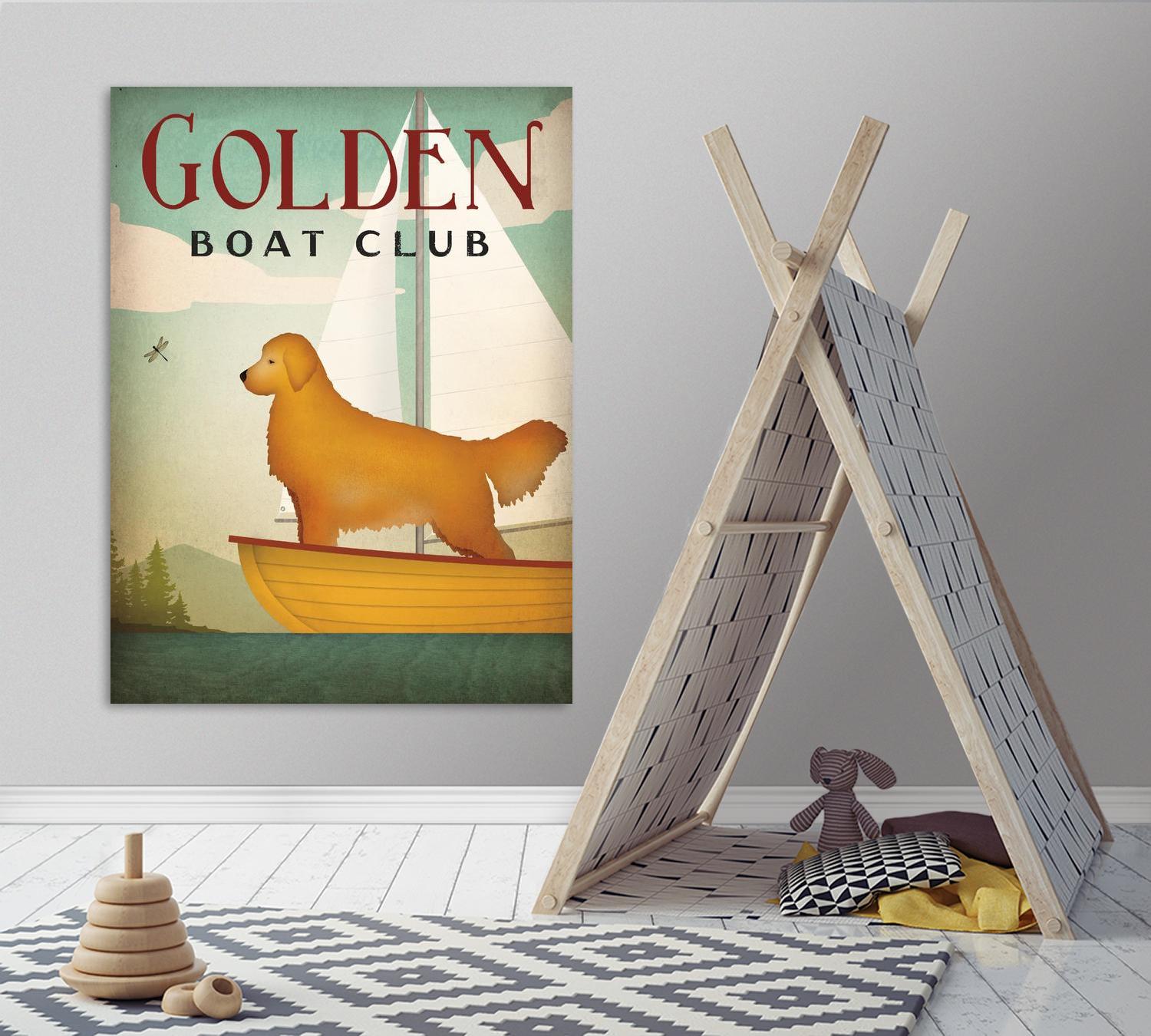 Golden Sail by Ryan Fowler on GIANT ART - beige typography