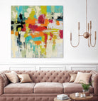 Summer Silk Road by Silvia Vassileva on GIANT ART - green abstract