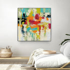 Summer Silk Road by Silvia Vassileva on GIANT ART - green abstract