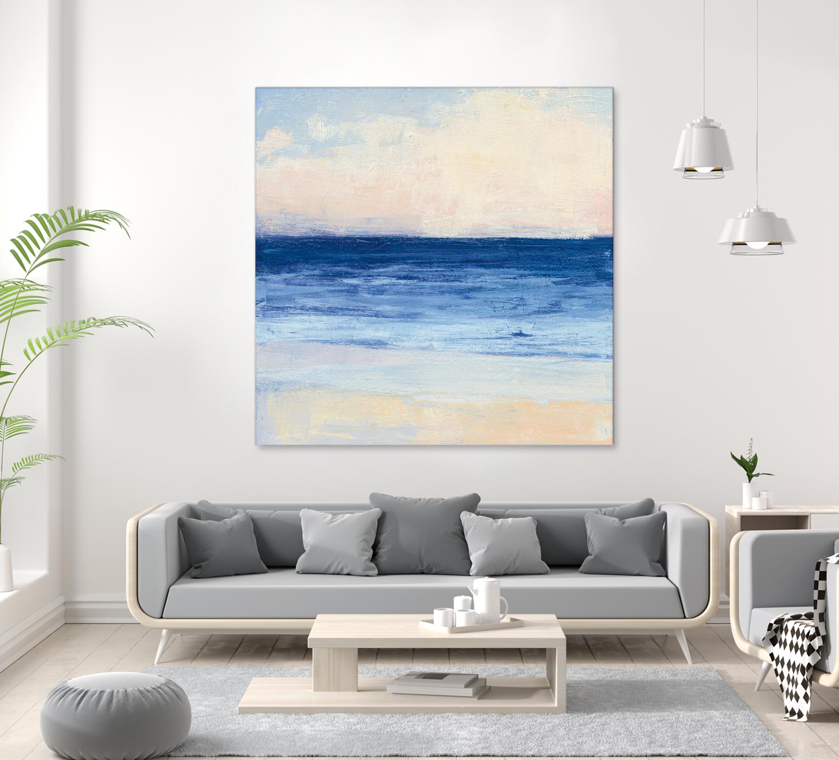 True Blue Ocean I by Julia Purinton on GIANT ART - white sea scene