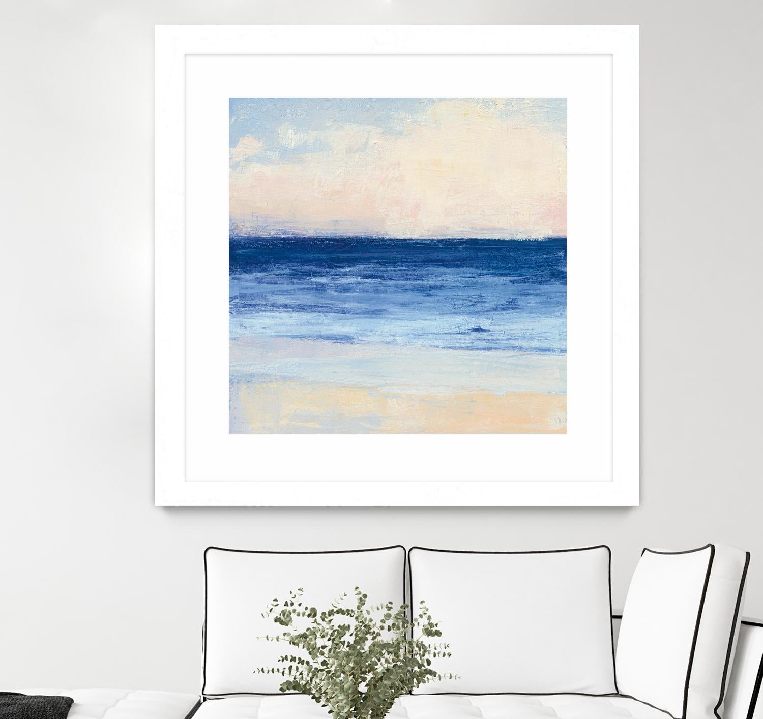 True Blue Ocean I by Julia Purinton on GIANT ART - white sea scene