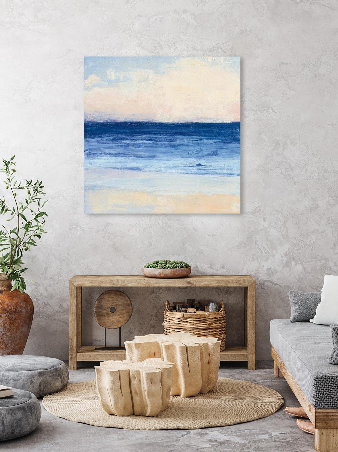 True Blue Ocean I by Julia Purinton on GIANT ART - white sea scene