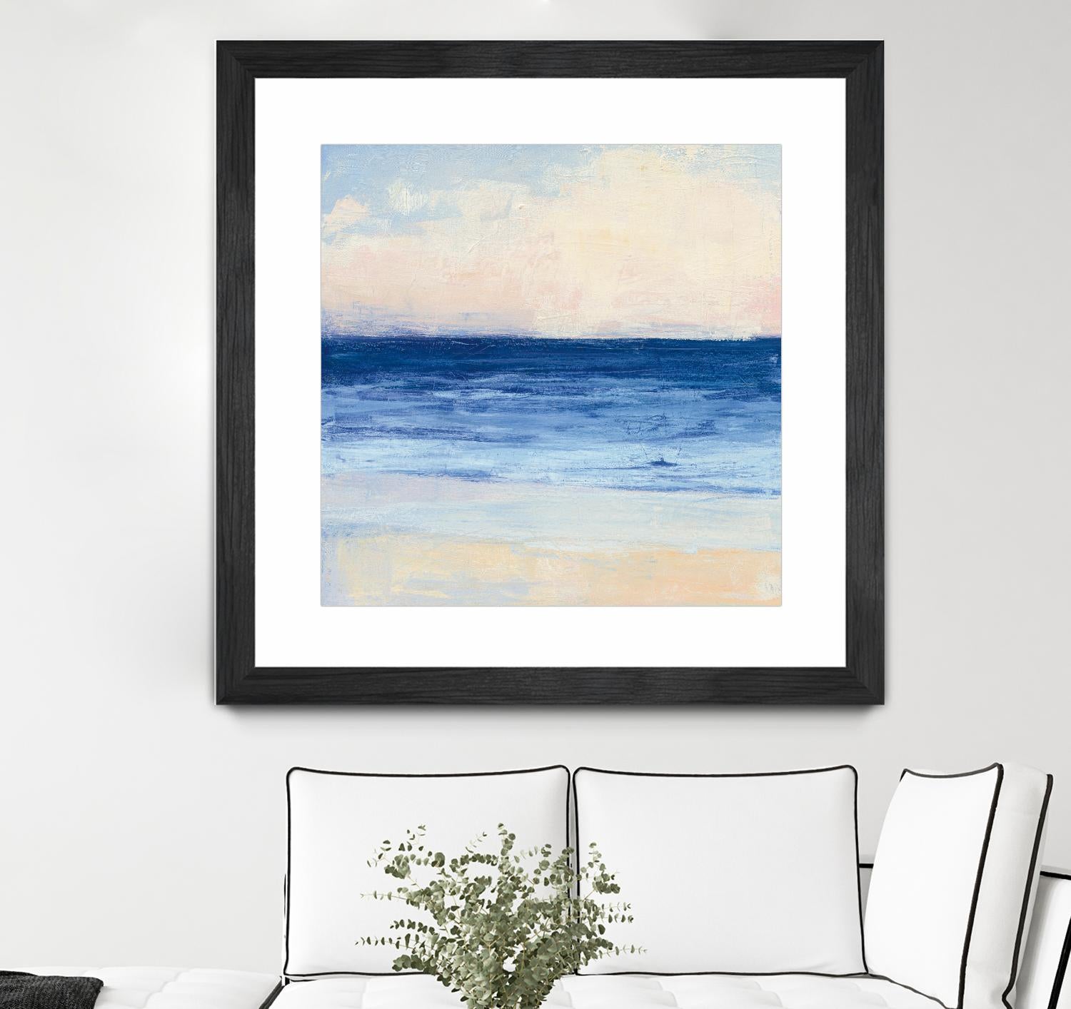 True Blue Ocean I by Julia Purinton on GIANT ART - white sea scene