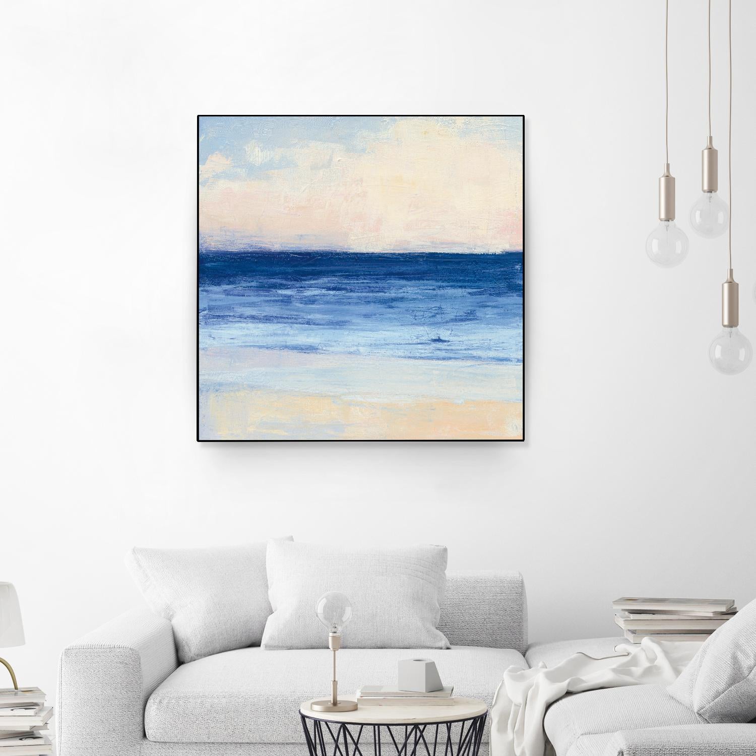 True Blue Ocean I by Julia Purinton on GIANT ART - white sea scene