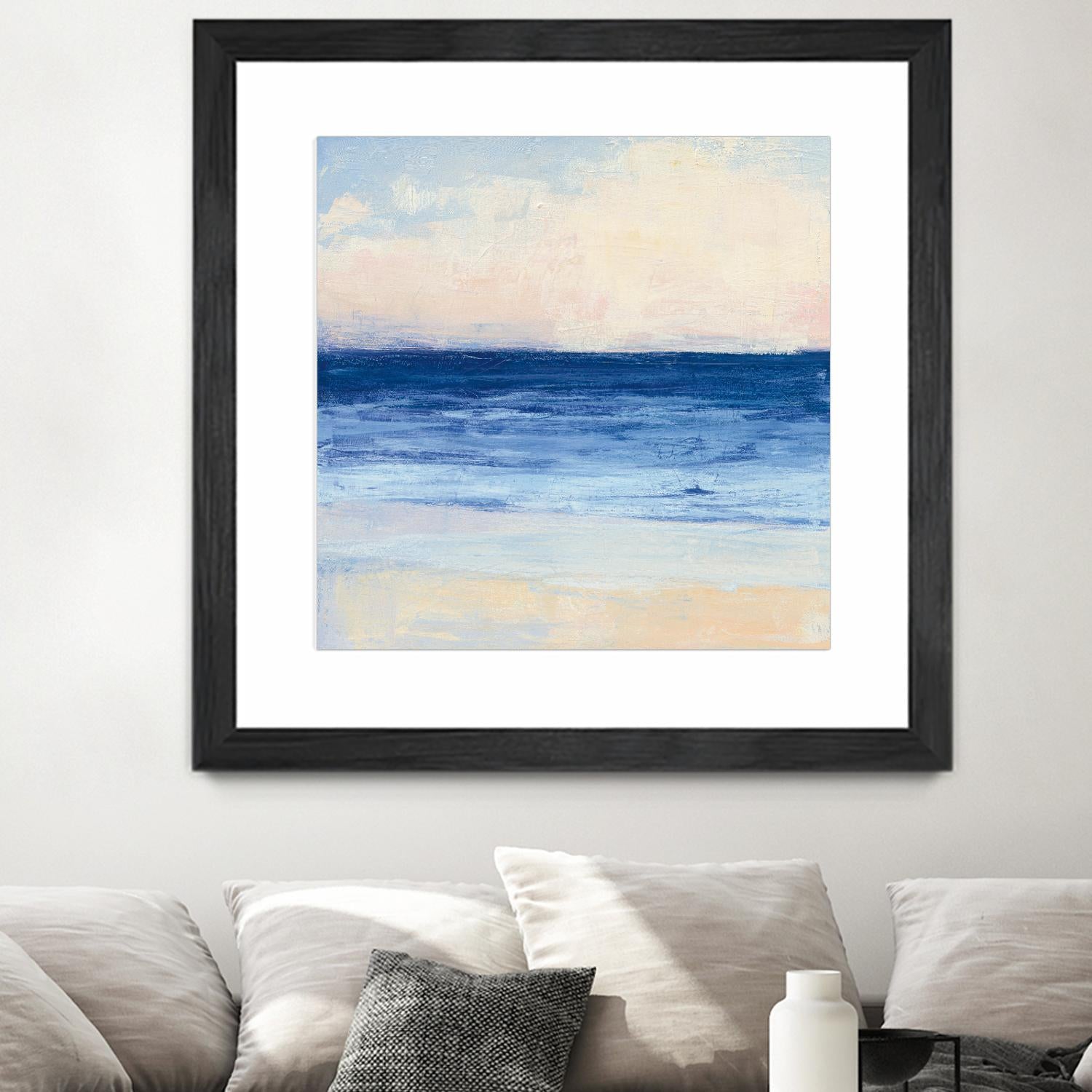 True Blue Ocean I by Julia Purinton on GIANT ART - white sea scene