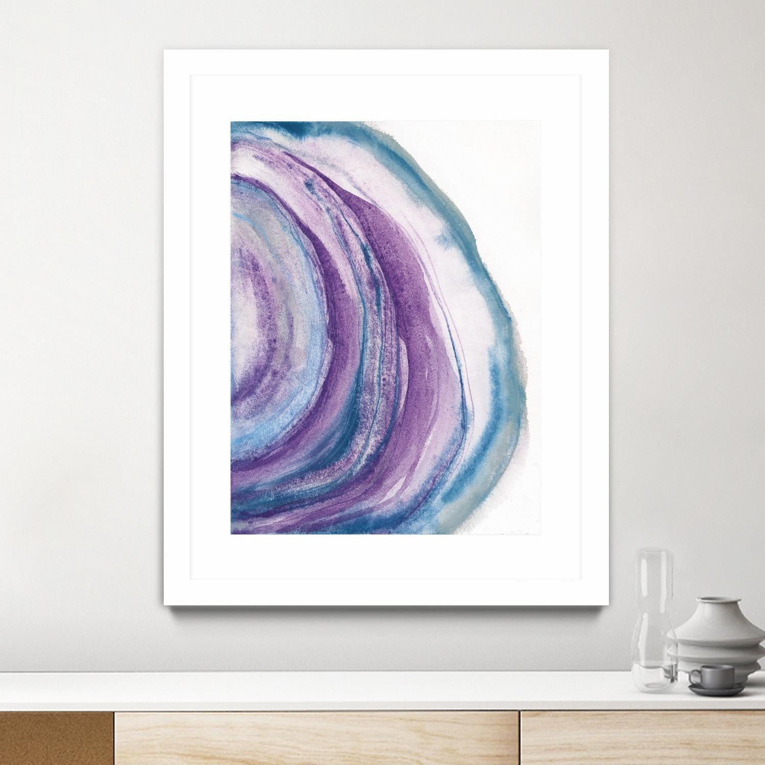 Watercolor Geode II by Chris Paschke on GIANT ART - blue abstract