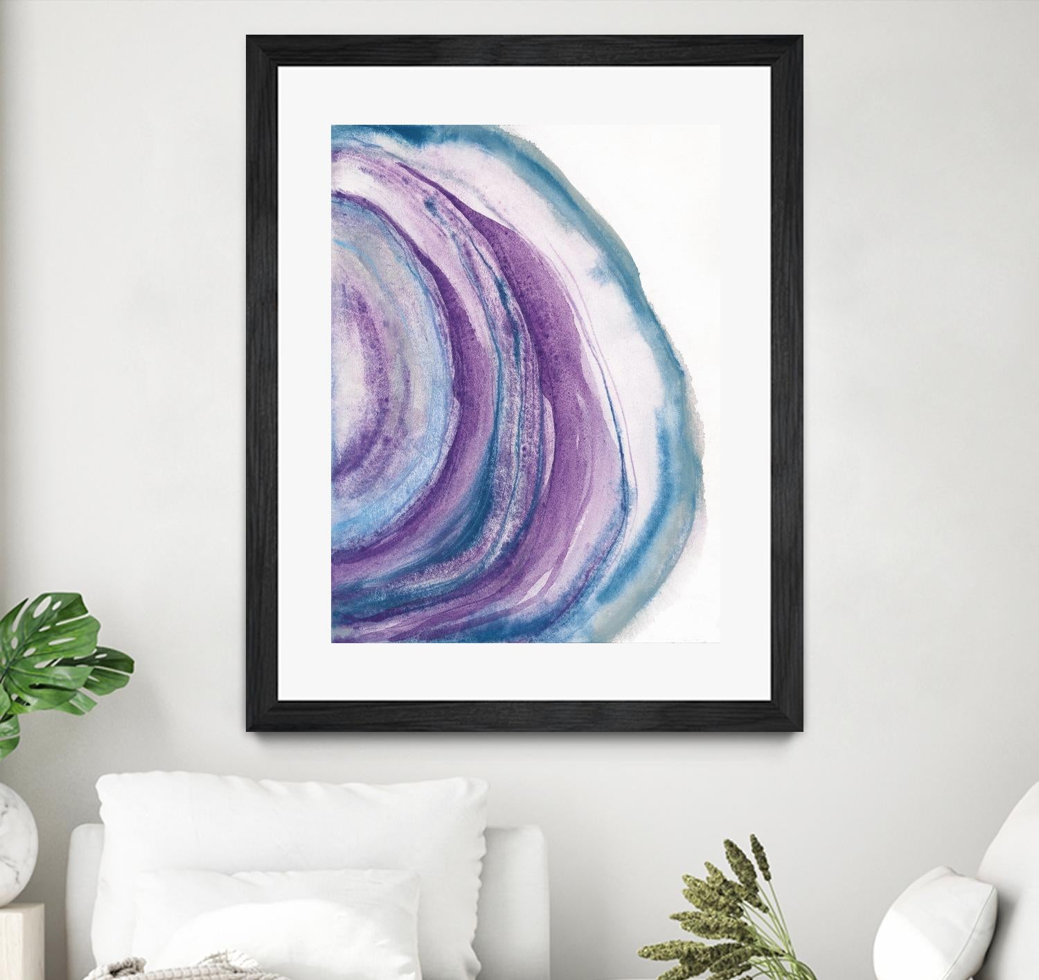 Watercolor Geode II by Chris Paschke on GIANT ART - blue abstract