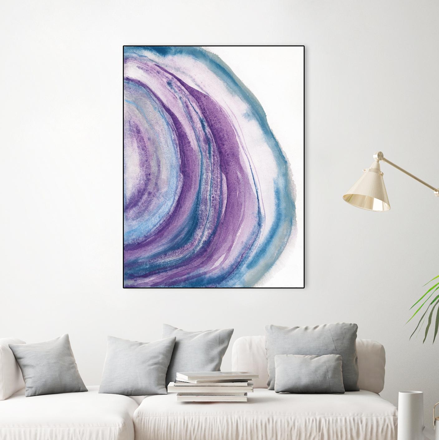 Watercolor Geode II by Chris Paschke on GIANT ART - blue abstract