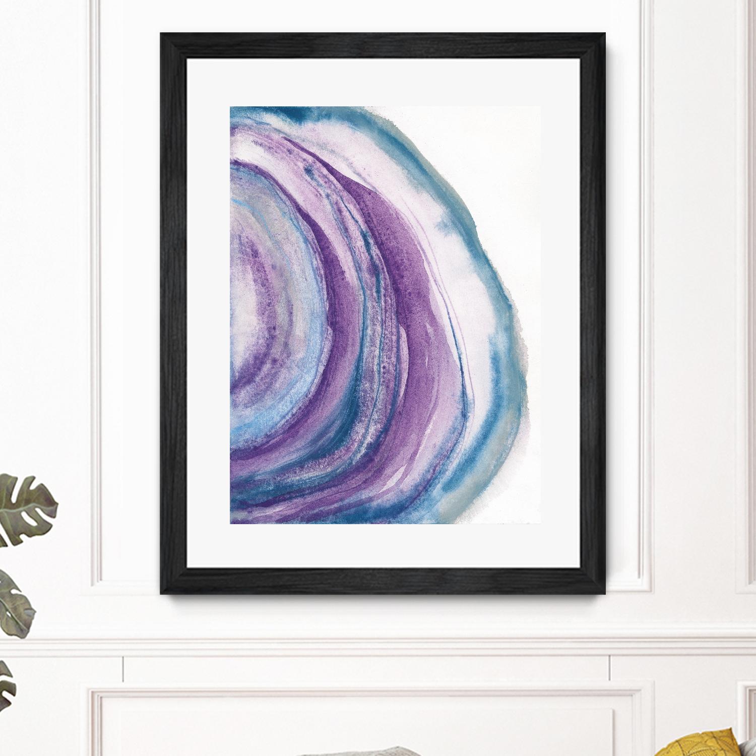 Watercolor Geode II by Chris Paschke on GIANT ART - blue abstract