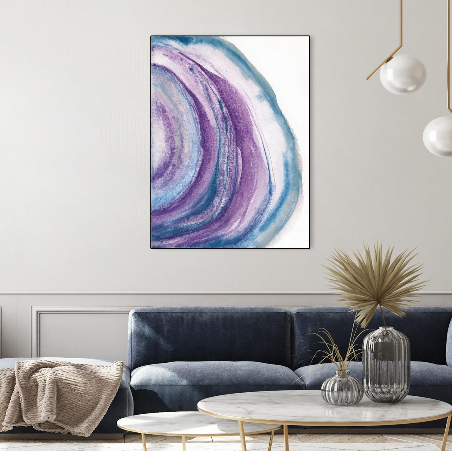 Watercolor Geode II by Chris Paschke on GIANT ART - blue abstract