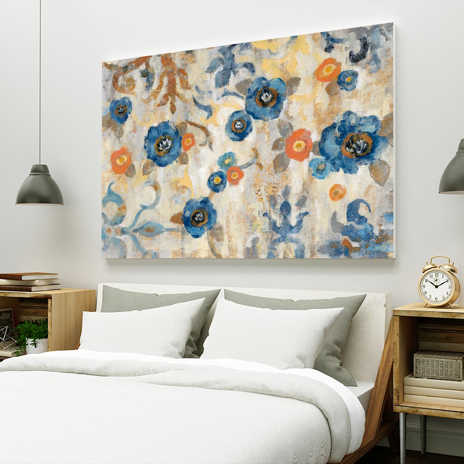 Flowers and Fragments by Silvia Vassileva on GIANT ART - orange floral