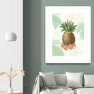 Flamingo Tropicale IV by Sue Schlabach on GIANT ART - brown tropical