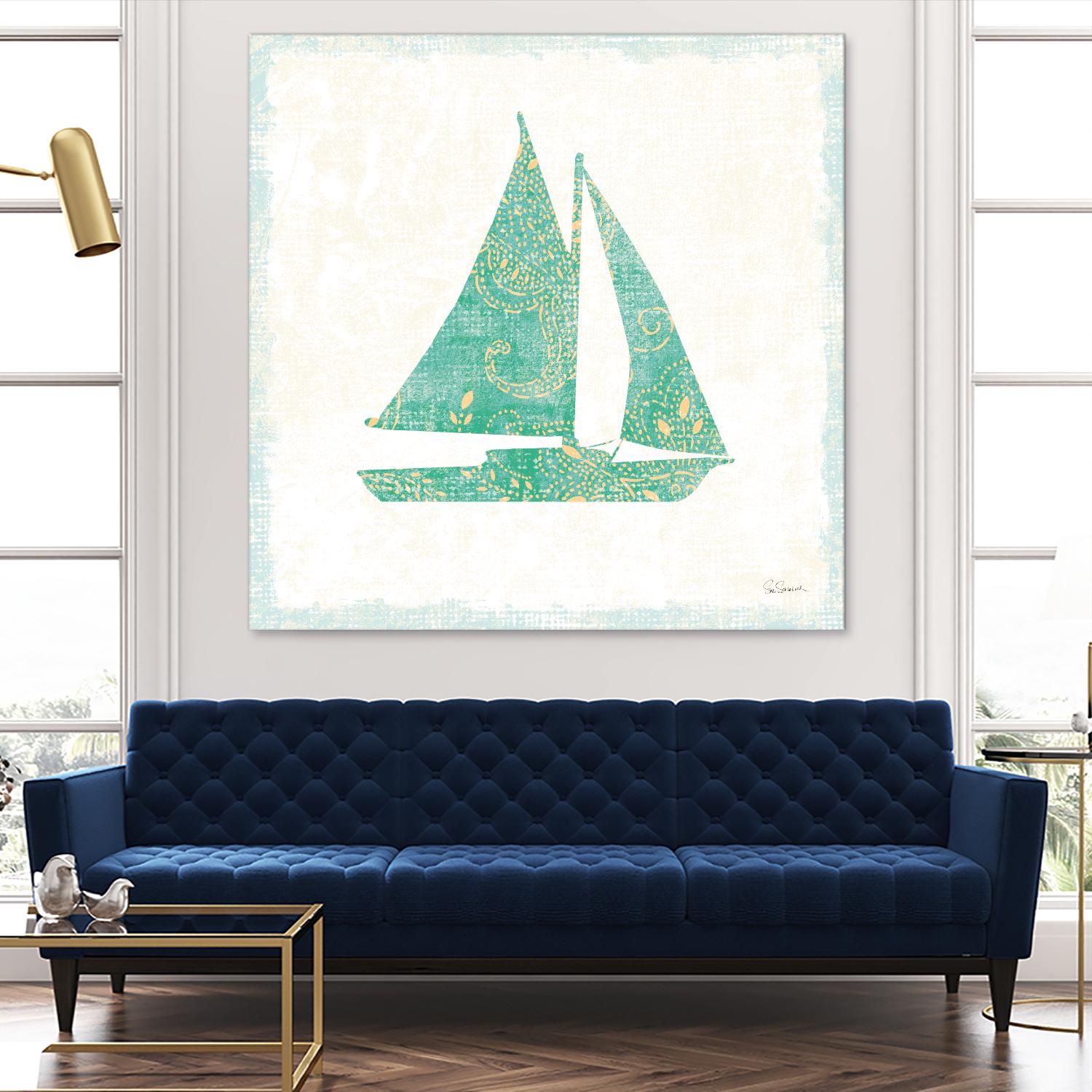 Flamingo Tropicale V by Sue Schlabach on GIANT ART - beige tropical