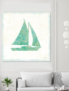 Flamingo Tropicale V by Sue Schlabach on GIANT ART - beige tropical