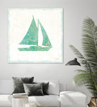 Flamingo Tropicale V by Sue Schlabach on GIANT ART - beige tropical