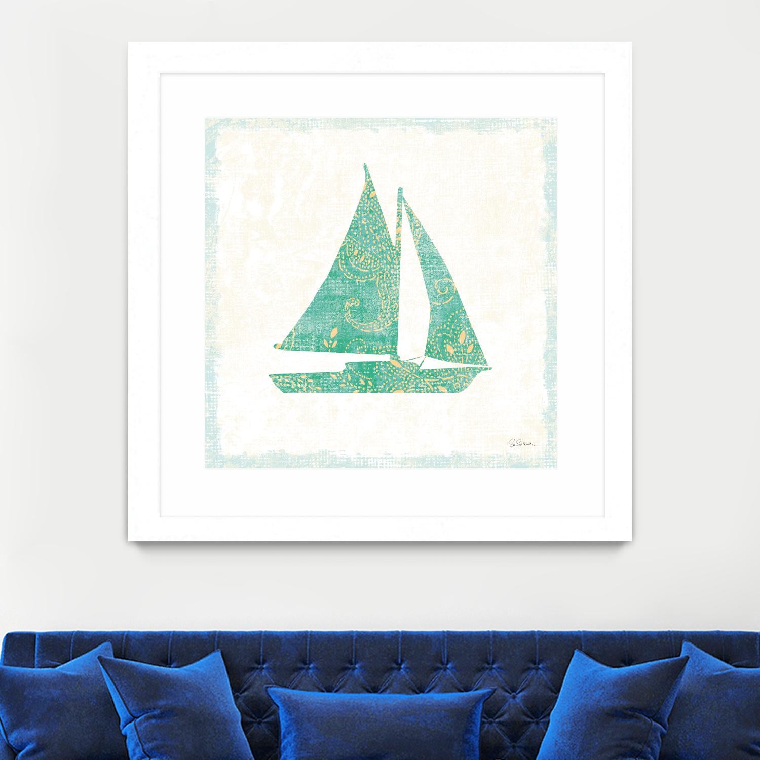 Flamingo Tropicale V by Sue Schlabach on GIANT ART - beige tropical