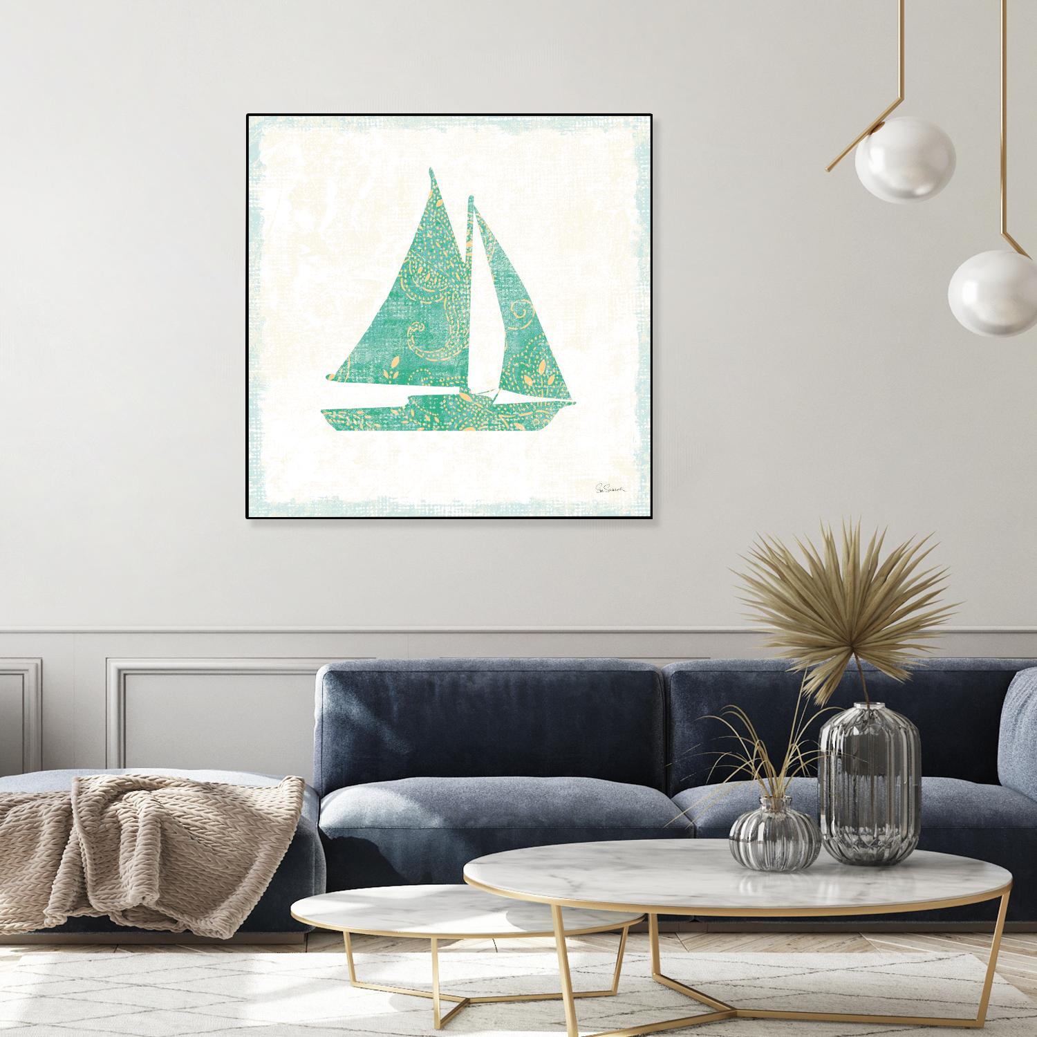 Flamingo Tropicale V by Sue Schlabach on GIANT ART - beige tropical