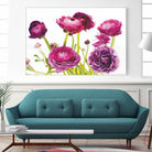 Spring Ranunculus III by Laura Marshall on GIANT ART - green floral