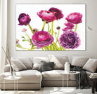 Spring Ranunculus III by Laura Marshall on GIANT ART - green floral