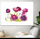 Spring Ranunculus III by Laura Marshall on GIANT ART - green floral