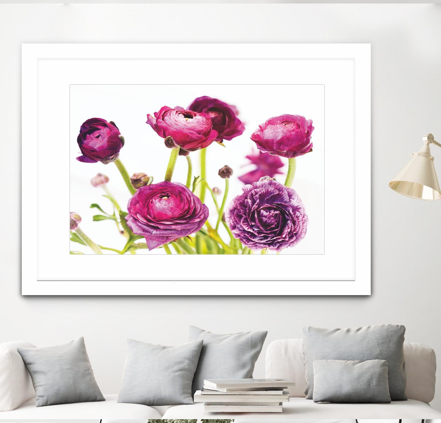 Spring Ranunculus III by Laura Marshall on GIANT ART - green floral