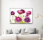 Spring Ranunculus III by Laura Marshall on GIANT ART - green floral