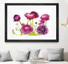 Spring Ranunculus III by Laura Marshall on GIANT ART - green floral