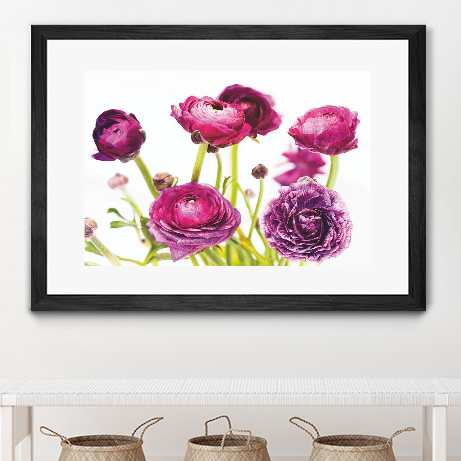 Spring Ranunculus III by Laura Marshall on GIANT ART - green floral