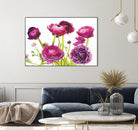 Spring Ranunculus III by Laura Marshall on GIANT ART - green floral