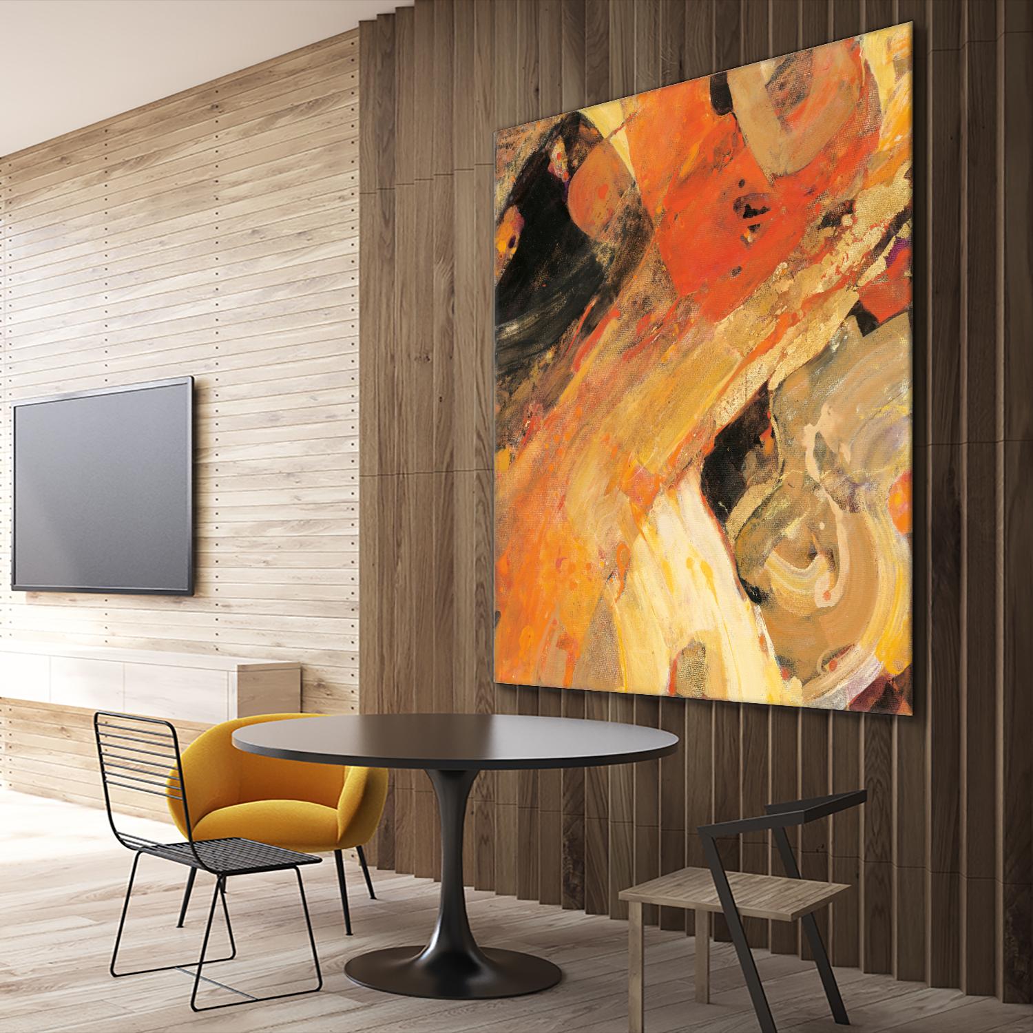 Moab by Albena Hristova on GIANT ART - yellow abstract